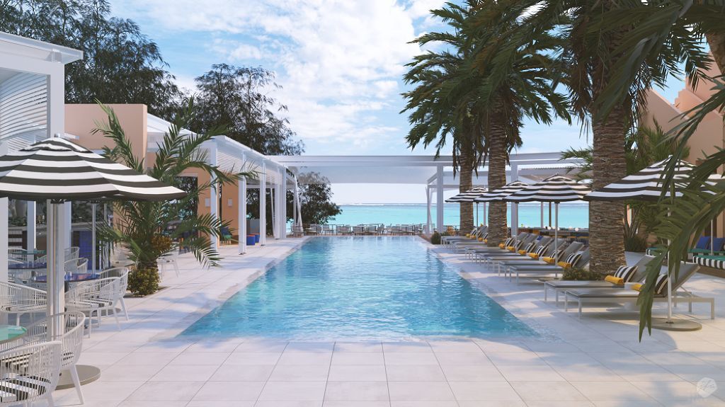 Salt Of Palmar, An Adult-Only Boutique Hotel Belle Mare Exterior foto The pool at the hotel